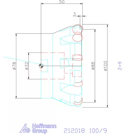 Garant Másoló- és síkmaró indexálással 100/9 mm