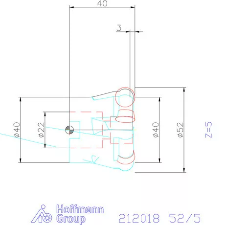 Garant Másoló- és síkmaró indexálással 52/5 mm