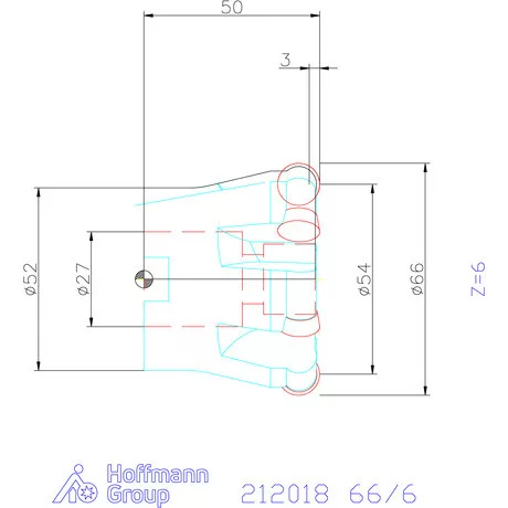 Garant Másoló- és síkmaró indexálással 66/6 mm