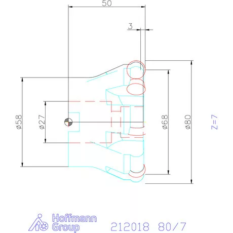 Garant Másoló- és síkmaró indexálással 80/7 mm