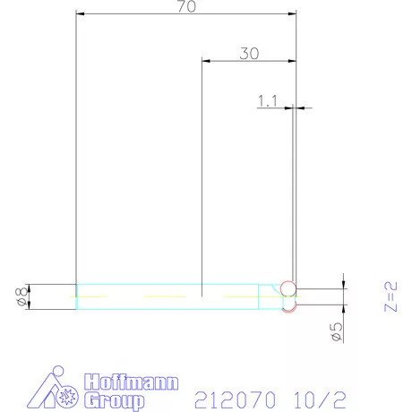 Garant Másolómaró 0° negatív 10/2 mm