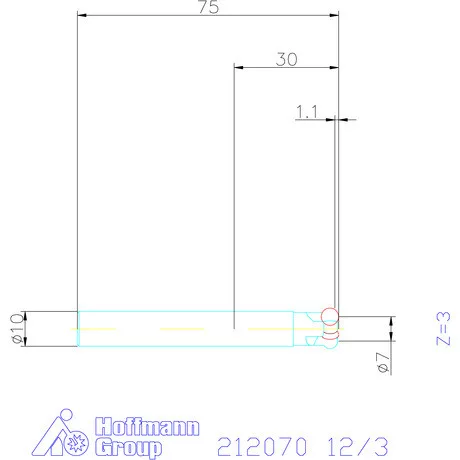 Garant Másolómaró 0° negatív 12/3 mm