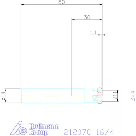 Garant Másolómaró 0° negatív 16/4 mm