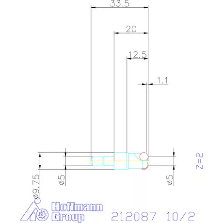 Garant Másolómaró 0° negatív 10/2 mm