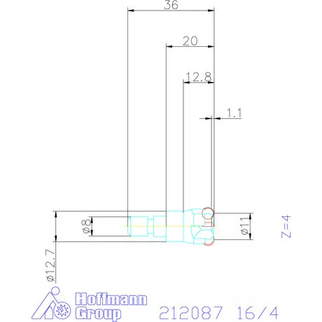 Garant Másolómaró 0° negatív 16/4 mm