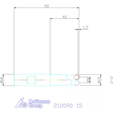 Garant Másolómaró 0° negatív 15 mm