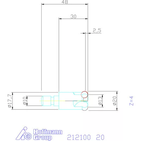 Garant Másolómaró 0° negatív 20 mm