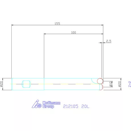 Garant Másolómaró 0° negatív 20L mm