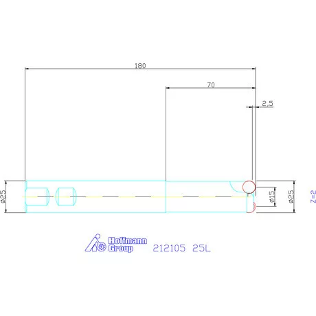 Garant Másolómaró 0° negatív 25L mm