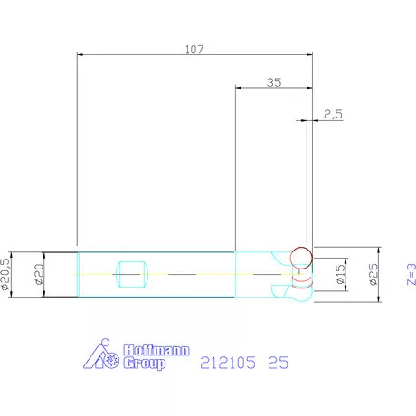 Garant Másolómaró 0° negatív 25 mm
