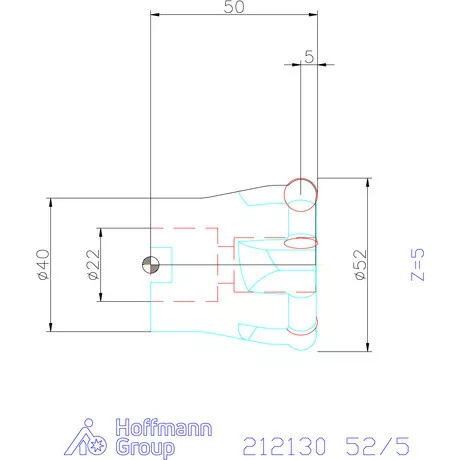 Garant Másolómaró 7° pozitív 52/5 mm