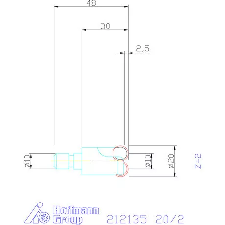 Garant Másolómaró 0° negatív 20/2 mm