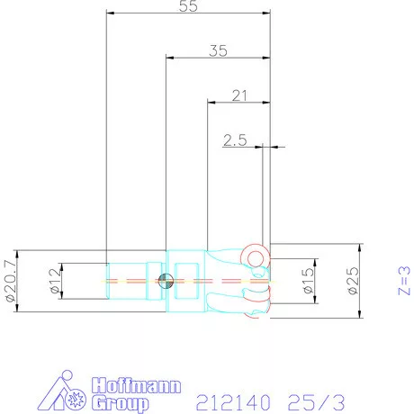 Garant Másolómaró 7° pozitív 25/3 mm