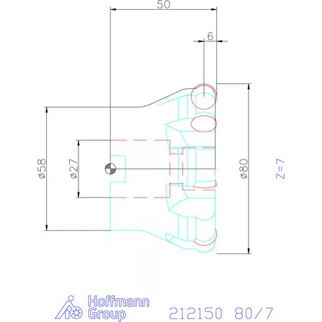 Garant Másolómaró 7° pozitív 80/7 mm