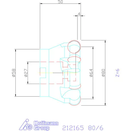 Garant Másolómaró 0° negatív 80/6 mm