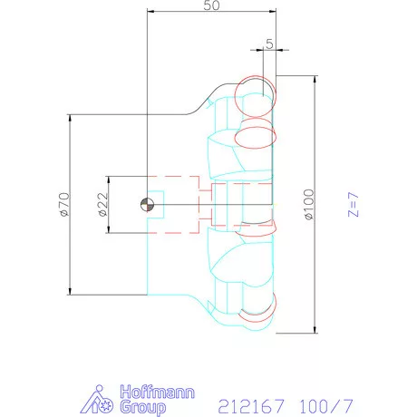 Garant Másolómaró 7° pozitív 100/7 mm