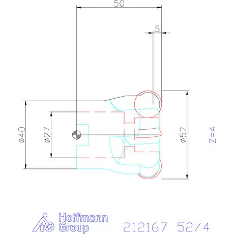 Garant Másolómaró 7° pozitív 52/4 mm