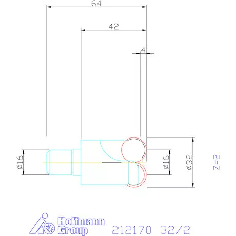 Másolómaró 0° negatív 32/2 mm