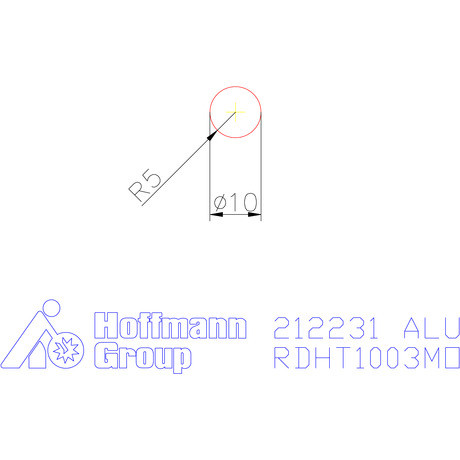 RDHT 1003 gyémántbevonatú, pozitív ALU