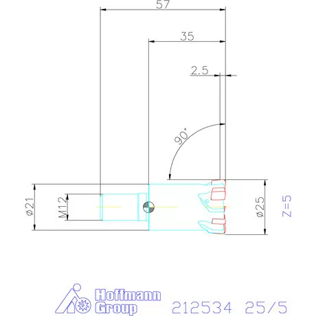 Garant Simító maró 25/5 mm