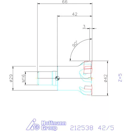 Garant Simító maró 42/5 mm