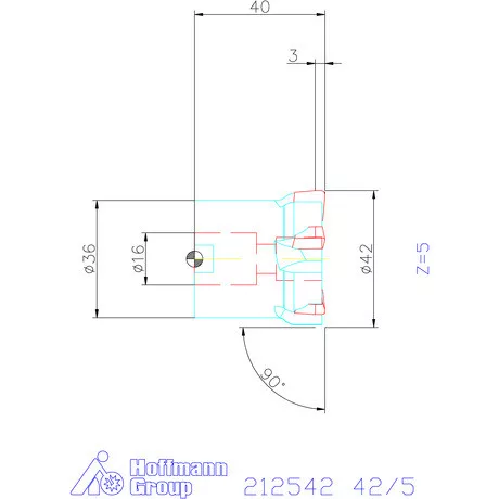 Garant Simító maró 42/5 mm