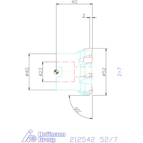 Garant Simító maró 52/7 mm