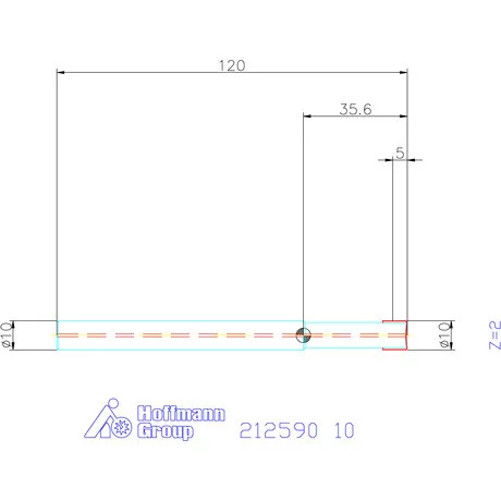 Garant VHM másolómaró hosszú 10 mm