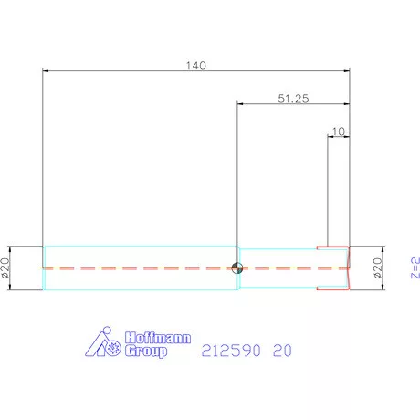Garant VHM másolómaró hosszú 20 mm