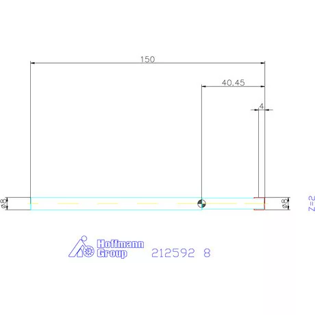 Garant VHM másolómaró extra hosszú 8 mm