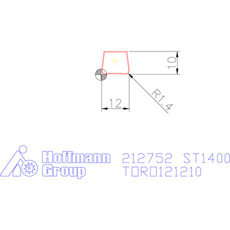 Garant Marólapka ⌀ 12 mm Highfeed ST1400