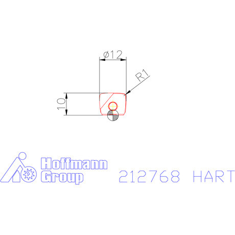 Garant Marólapka ⌀ 12 mm tompa kúpos HART