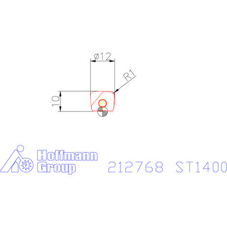 Garant Marólapka ⌀ 12 mm tompa kúpos ST1400
