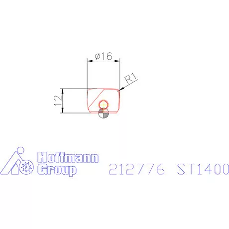 Garant Marólapka ⌀ 16 mm tompa kúpos ST1400