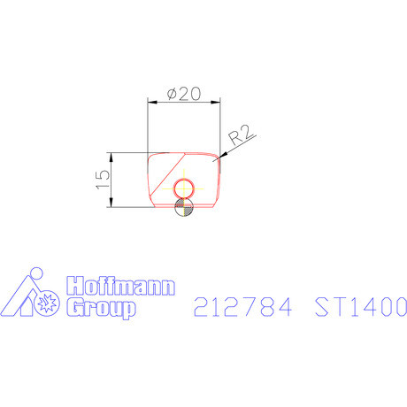 Garant Marólapka ⌀ 20 mm tompa kúpos ST1400