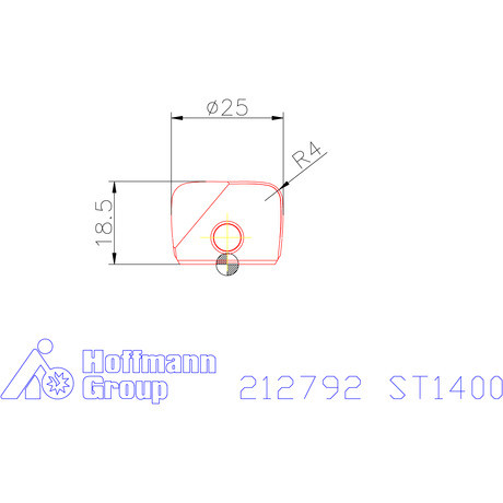 Garant Marólapka ⌀ 25 mm tompa kúpos ST1400