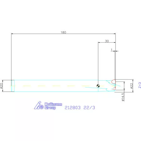 Garant Garant Power Q nagy előtolású maró 22/3 mm