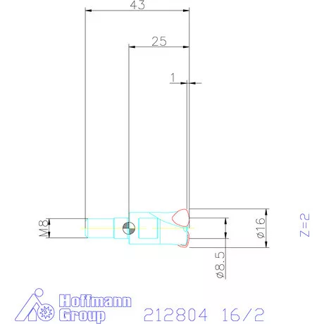 Garant Garant Power Q nagy előtolású maró 16/2 mm