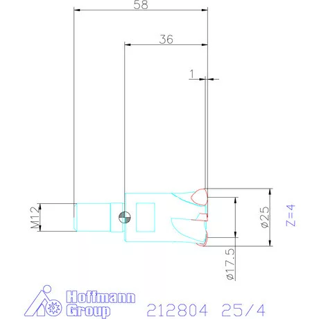 Garant Garant Power Q nagy előtolású maró 25/4 mm