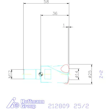 Garant Garant Power Q nagy előtolású maró 25/2 mm