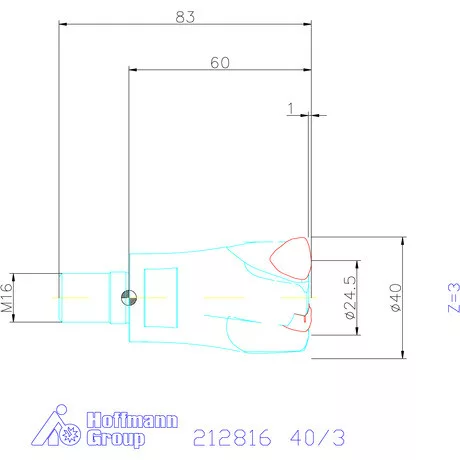 Garant Garant Power Q nagy előtolású maró 40/3 mm