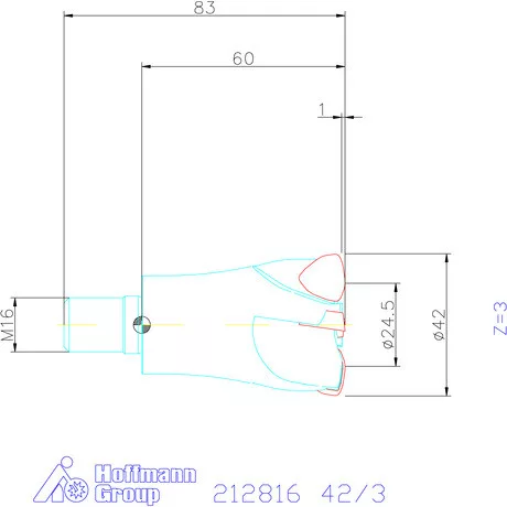 Garant Garant Power Q nagy előtolású maró 42/3 mm