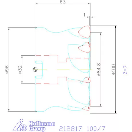 Garant Garant Power Q nagy előtolású maró 100/7 mm