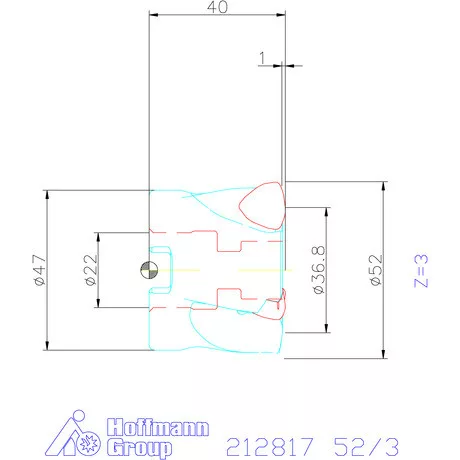 Garant Garant Power Q nagy előtolású maró 52/3 mm