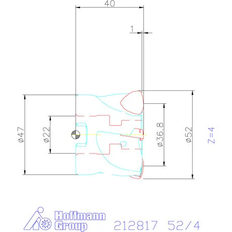 Garant Garant Power Q nagy előtolású maró 52/4 mm