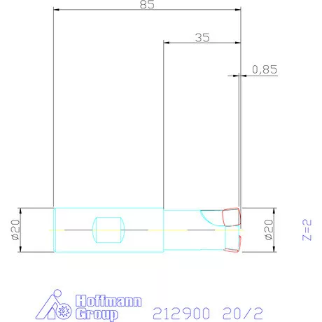 Garant Feedking nagy előtolású maró 20/2 mm