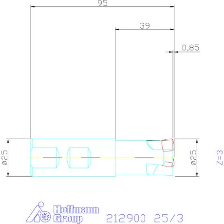 Garant Feedking nagy előtolású maró 25/3 mm