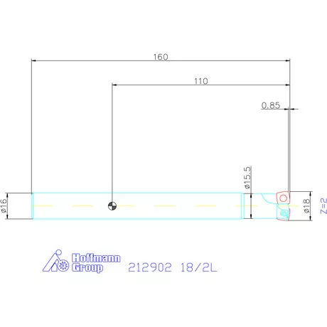 Garant Feedking nagy előtolású maró 18/2L mm