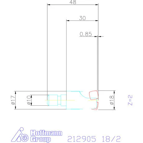 Garant Feedking nagy előtolású maró 18/2 mm