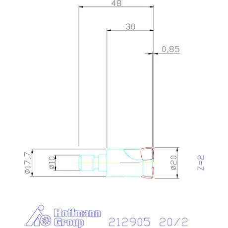 Garant Feedking nagy előtolású maró 20/2 mm